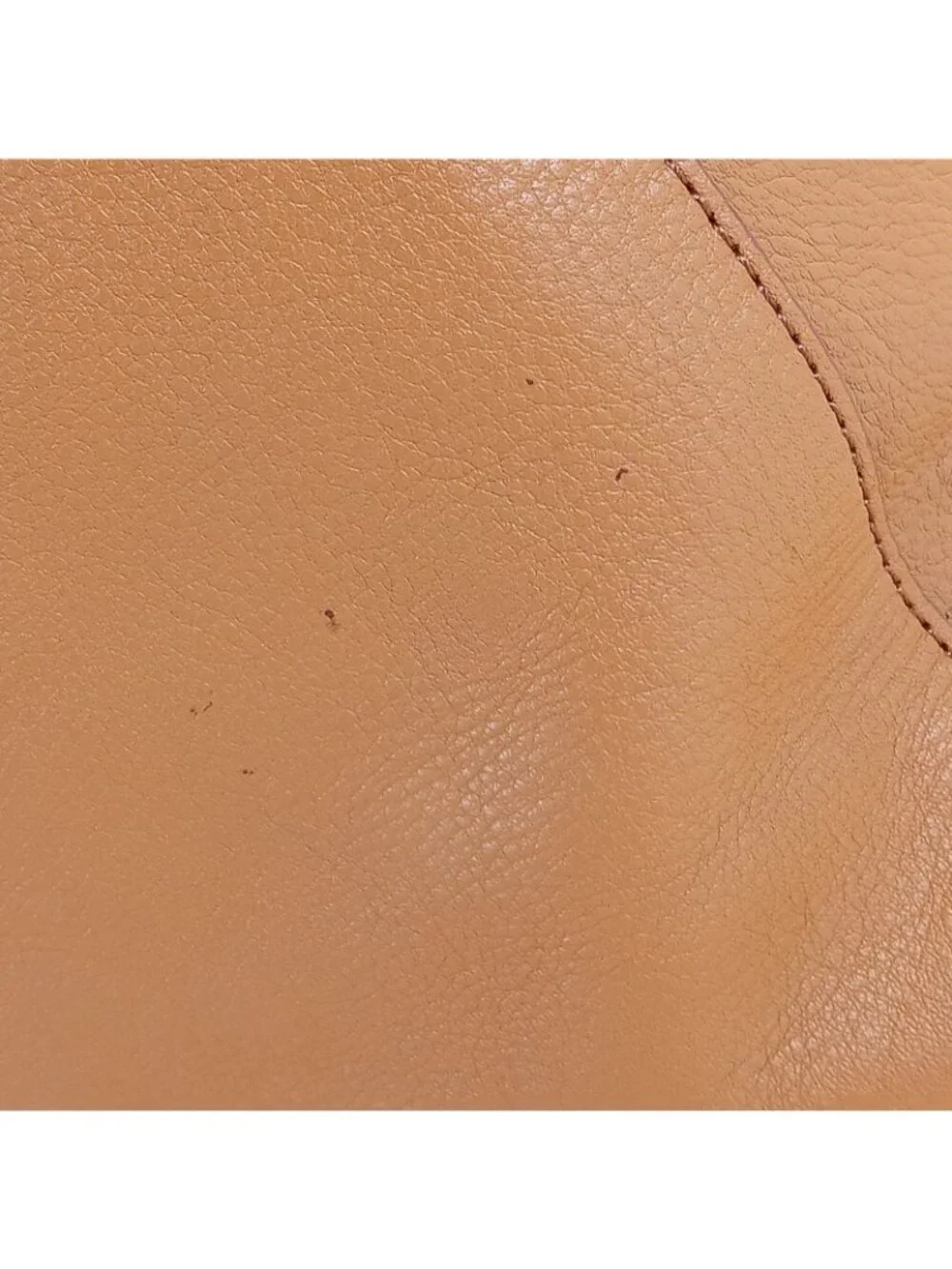 Mark & Graham Camel Leather Tote Bag Tan Brown Leather and Twill Straps 13x15